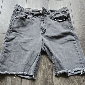 Gray Denim Women's Shorts